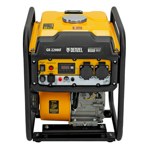 Генератор инверторный GK-2200iF, 2,2 кВт, 230 В, ручной старт DENZEL по ценам производителя в Уфе с доставкой по всей России