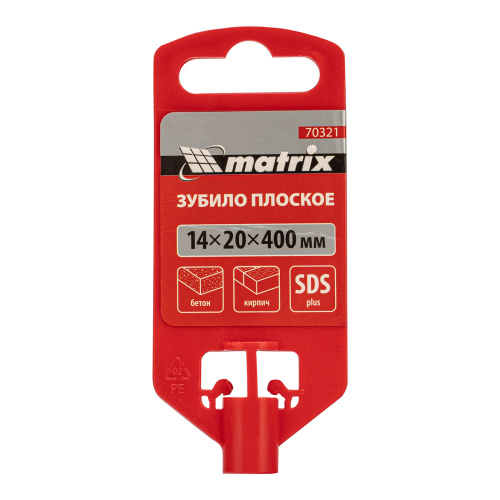 Зубило плоское, 14 х 20 х 400 мм, SDS Plus Matrix по ценам производителя в Уфе с доставкой по всей России