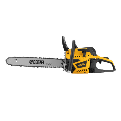 Пила цепная бензиновая DS-5218, шина 45 см, 52 см3, 3 л.с, шаг 0,325, паз 1,5 мм, 72 звена Denzel по ценам производителя в Уфе с доставкой по всей России