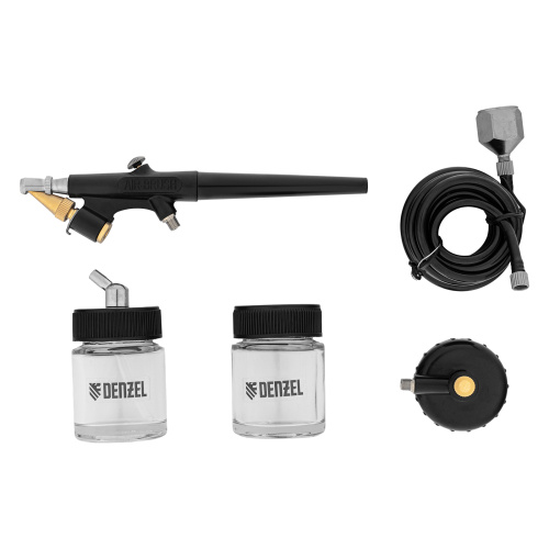 Аэрограф с нижним бачком AB2, 0,8 мм, 22 мл, 11 л/мин Denzel по ценам производителя в Уфе с доставкой по всей России