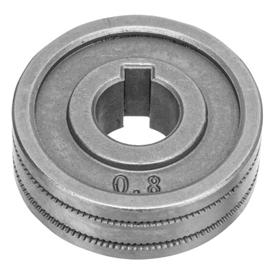 Подающий ролик, зубчатый профиль под флюсовую проволоку 0,8-1мм, 2 шт Denzel по ценам производителя в Уфе с доставкой по всей России