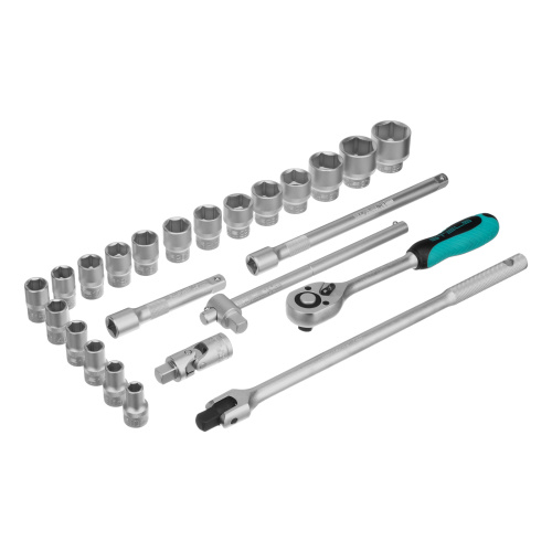 Набор торцевых головок с трещоткой 1/2", 24 предмета Stels по ценам производителя в Уфе с доставкой по всей России