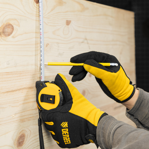 Рулетка 5м х 19мм, двухкомп. корпус, кнопка-пауза Denzel по ценам производителя в Уфе с доставкой по всей России