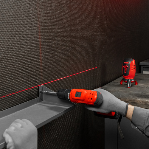 Лазерный уровень ML01T, дальность 10 м, точность ± 0,5 мм, / 1 м, длина волны 650 нм, проекция 1 вертикальная 1 горизонтальная плоскость, резьба под штатив 5/8" Matrix по ценам производителя в Уфе с доставкой по всей России