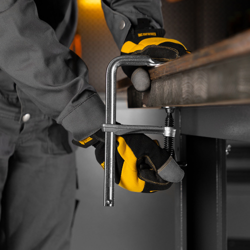 Струбцина F-образная, 80x200мм, кованая Denzel по ценам производителя в Уфе с доставкой по всей России