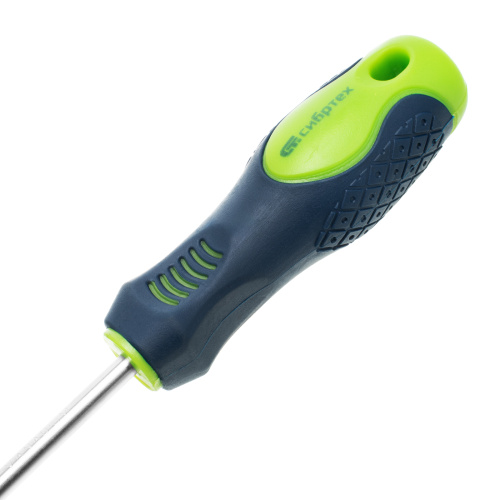 Отвертка, SL5 х 75 мм, CrV, двухкомпонентная рукоятка Сибртех по ценам производителя в Уфе с доставкой по всей России