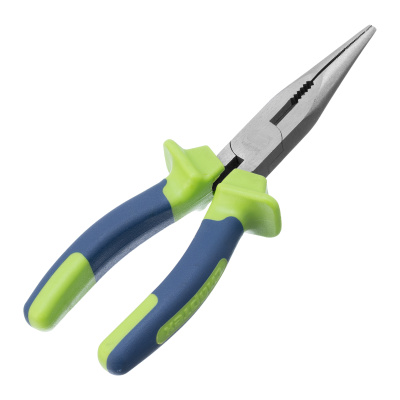 Длинногубцы прямые, 180 мм, двухкомпонентные рукоятки Сибртех по ценам производителя в Уфе с доставкой по всей России