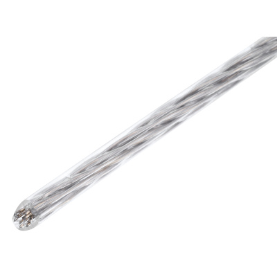 Трос металлополимерный прозрачный ПР-3.0, толщина 3.0 мм, моток 20 метров Сибртех купить в Москве с доставкой по всей России | ProtosMarket.ru