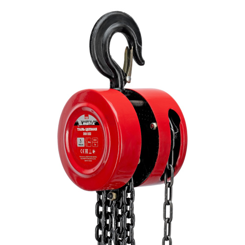 Таль цепная, 2 т, H подъема 2.5 м, расстояние между крюками 380 мм Matrix по ценам производителя в Уфе с доставкой по всей России