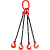 Строп цепной TOR 4СЦ г/п 2,36 т 8,0 м с самозакрывающимися крюками по ценам производителя в Уфе с доставкой по всей России