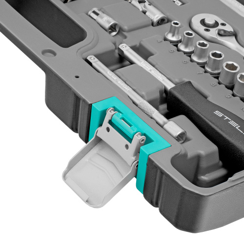 Набор инструментов, 1/2", 1/4", CrV, пластиковый кейс 88 предметов Stels по ценам производителя в Уфе с доставкой по всей России