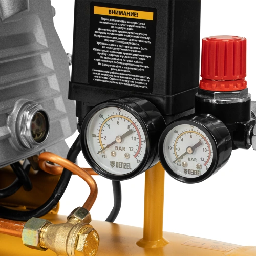 Компрессор воздушный, прямой привод DC1500/50, 1.5 кВт, 50 литров, 220 л/мин Denzel по ценам производителя в Уфе с доставкой по всей России