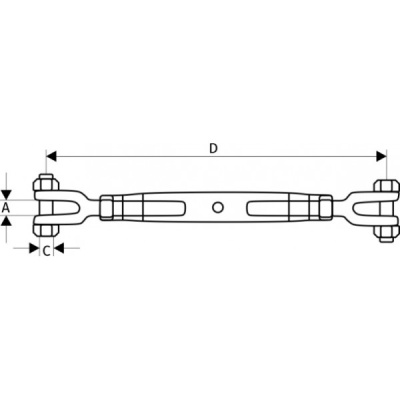 Талреп вилка - вилка DIN 1478, М20 по ценам производителя в Уфе с доставкой по всей России