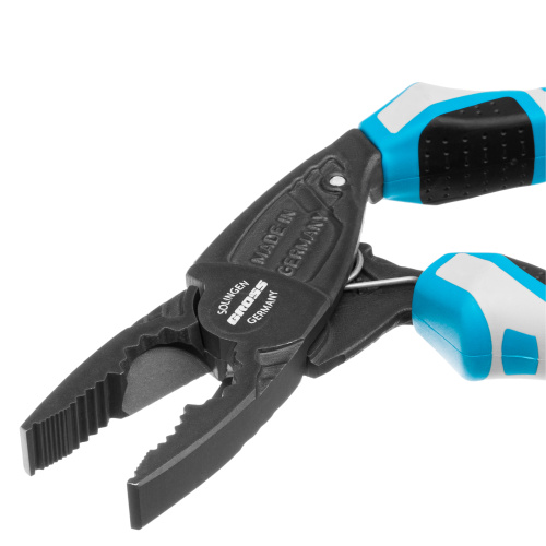 Плоскогубцы комбинированные с изогнутой головой, трехкомпонентные рукоятки, 200 мм Gross по ценам производителя в Уфе с доставкой по всей России