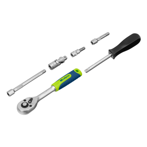 Набор инструментов, 1/4", пластиковый кейс 56 предметов Сибртех по ценам производителя в Уфе с доставкой по всей России