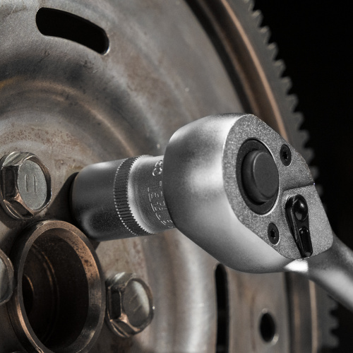 Ключ-трещотка 1/2", 90 зубьев, с быстрым сбросом, CrV Denzel по ценам производителя в Уфе с доставкой по всей России