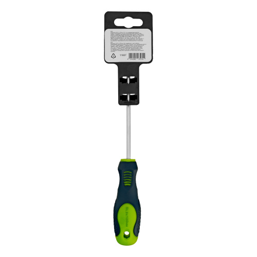 Отвертка, SL3 х 100 мм, CrV, двухкомпонентная рукоятка Сибртех по ценам производителя в Уфе с доставкой по всей России