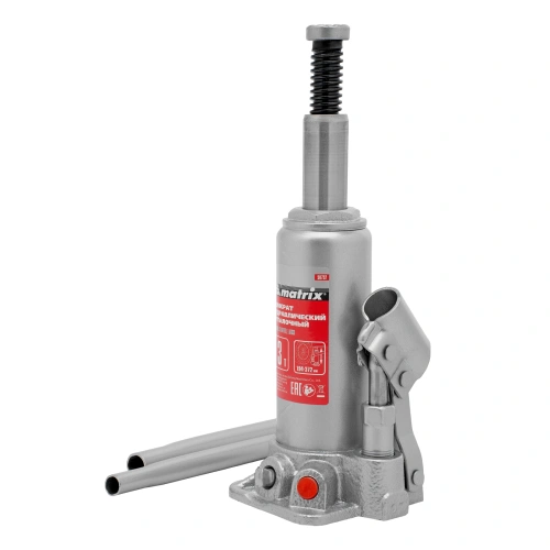 Домкрат гидравлический бутылочный, 3 т, высота подъема 194-372 мм, в пластиковый кейсе Matrix по ценам производителя в Уфе с доставкой по всей России