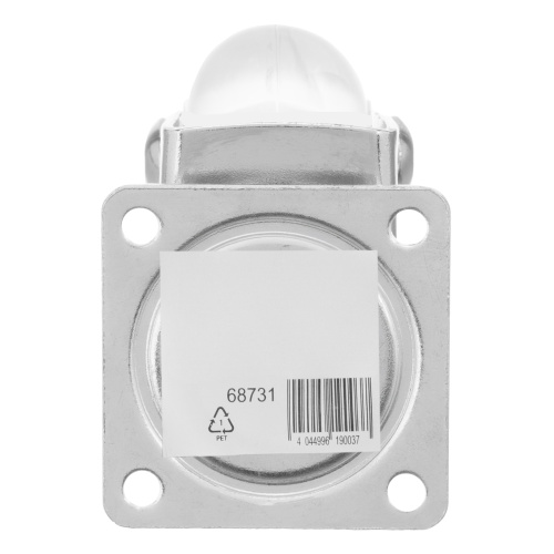 Колесо ПУ прозрачное поворотное d-35 мм, крепление платформенное Сибртех по ценам производителя в Уфе с доставкой по всей России