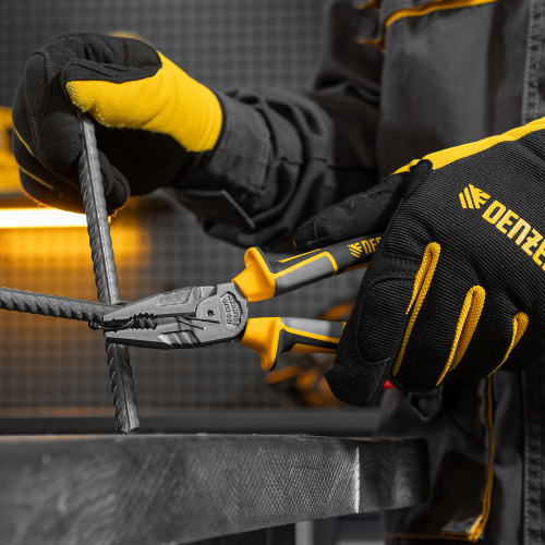 Плоскогубцы комбинированные 205 мм, трехкомпонентные рукоятки Denzel по ценам производителя в Уфе с доставкой по всей России