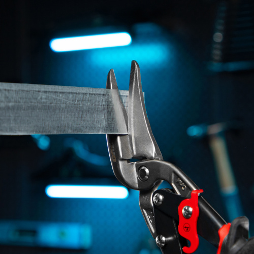 Ножницы по металлу "Piranha", 270 мм, прямой и левый проходной рез, сталь СrMo, двухкомпонентные рукоятки Gross по ценам производителя в Уфе с доставкой по всей России