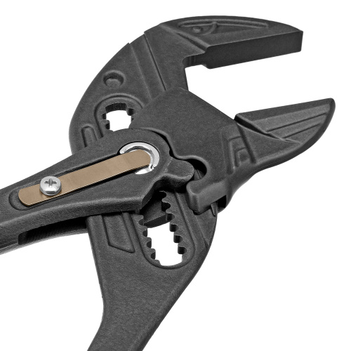 Клещи переставные, кнопочный механизм, обливные рукоятки, сантехнические, 250 мм Denzel по ценам производителя в Уфе с доставкой по всей России