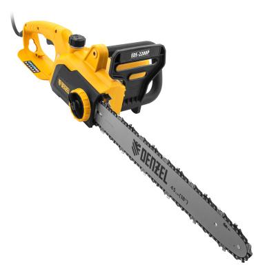 Пила цепная электрическая EDS-2200P, 2.2 кВт,поперечная, шина 45 см, шаг 3/8, паз 1.3 мм, 63 звена Denzel купить в Москве с доставкой по всей России | ProtosMarket.ru