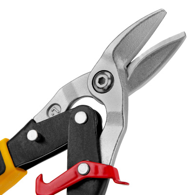 Ножницы по металлу, 270 мм, прямой и левый рез, сталь-СrMo, трехкомпонентные рукоятки Denzel по ценам производителя в Уфе с доставкой по всей России