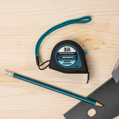 Рулетка "Ergonomisch",3 м x 16 мм,магнитный обрезиненный зацеп Gross по ценам производителя в Уфе с доставкой по всей России