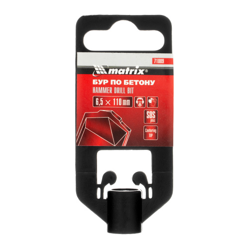 Бур по бетону, 6.5 x 110 мм, SDS Plus Matrix по ценам производителя в Уфе с доставкой по всей России
