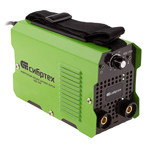 Инверторный аппарат дуговой сварки ИДС-170K, 170 А, ПВ 80%, диаметр электрода 1,6-3,2 мм Сибртех по ценам производителя в Уфе с доставкой по всей России