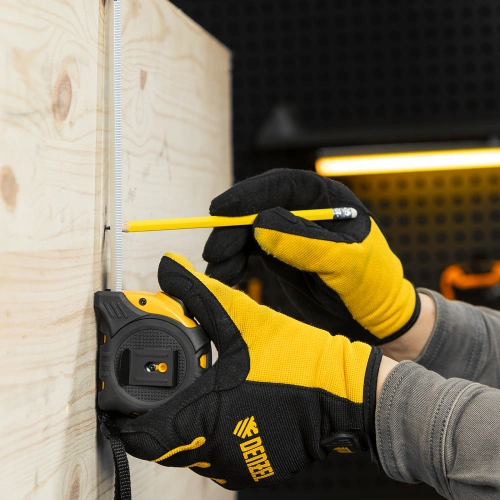 Рулетка 5м х 25мм, обрезиненный корпус, автоматическая фиксация Denzel по ценам производителя в Уфе с доставкой по всей России