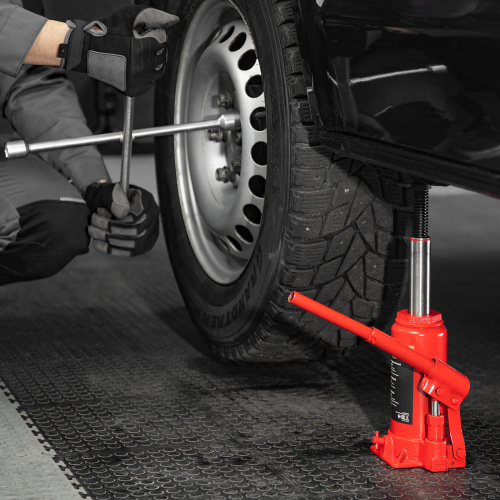 Домкрат гидравлический бутылочный, 5 т, h подъема 195-380 мм Sparta купить в Москве с доставкой по всей России | ProtosMarket.ru