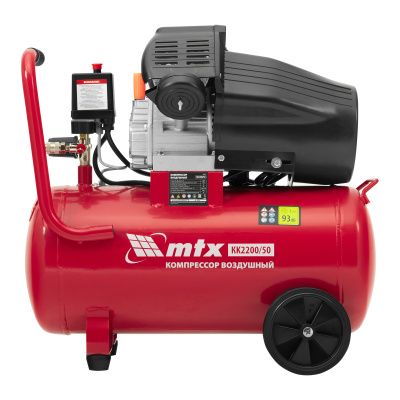 Компрессор воздушный КК-2200/50, 2,2 кВт, 350 л/мин, 50 л, прямой привод, масляный MTX по ценам производителя в Уфе с доставкой по всей России