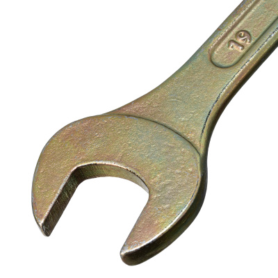 Ключ рожковый, 17 х 19 мм, желтый цинк Сибртех по ценам производителя в Уфе с доставкой по всей России