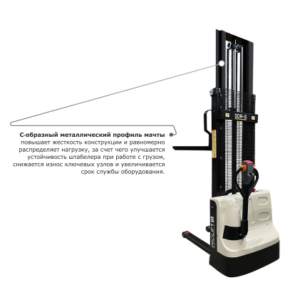 Самоходный электроштабелер PROLIFT M2 SDR 1230-S по ценам производителя в Уфе с доставкой по всей России