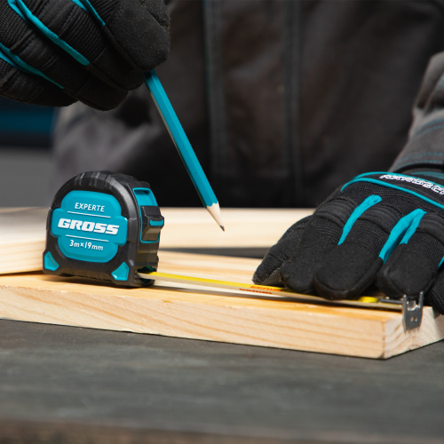 Рулетка Experte,3 м x 19 мм,двухкомпонентный корпус,магнит,двухсторонняя разметка,нейлон Gross по ценам производителя в Уфе с доставкой по всей России