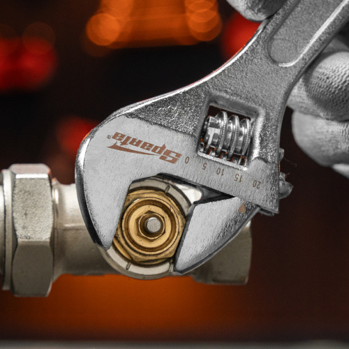 Ключ разводной, 200 мм, хромированный Sparta по ценам производителя в Уфе с доставкой по всей России