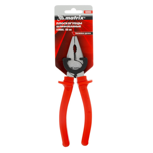Плоскогубцы Econom, 180 мм, шлифованные, пластмассовые рукоятки Matrix по ценам производителя в Уфе с доставкой по всей России