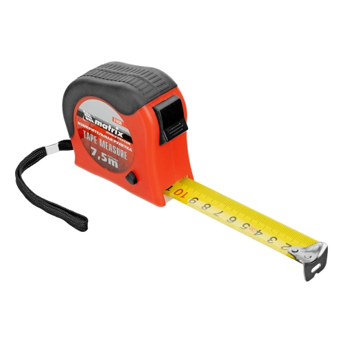 Рулетка Double fixation,7,5 м х 25 мм,обрезиненный корпус,двойная плавная фиксация Matrix по ценам производителя в Уфе с доставкой по всей России