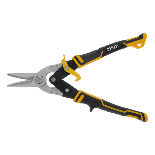 Ножницы по металлу, 270 мм, прямой рез, сталь-CrMo, трехкомпонентные рукоятки Denzel по ценам производителя в Уфе с доставкой по всей России