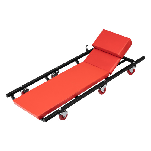 Лежак ремонтный на шести колесах, 1030 х 440 х 120 мм, поднимающийся подголовник Matrix по ценам производителя в Уфе с доставкой по всей России