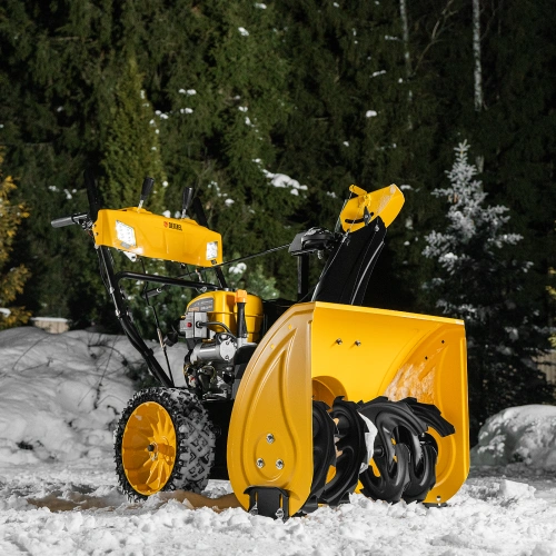 Бензиновая снегоуборочная машина SBM 610S PRO, 212 cc, электростартер, фара, обогрев Denzel по ценам производителя в Уфе с доставкой по всей России