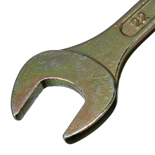 Ключ рожковый, 19 х 22 мм, желтый цинк Сибртех по ценам производителя в Уфе с доставкой по всей России