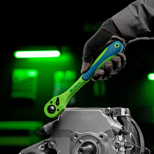 Ключ-трещотка 1/2", CrV, 72 зуба, с быстрым сбросом Сибртех по ценам производителя в Уфе с доставкой по всей России