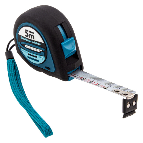 Рулетка "Ergonomisch",5 м x 19 мм,магнитный обрезиненный зацеп Gross по ценам производителя в Уфе с доставкой по всей России