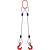 Строп канатный 2СК,  с 2 крюками 16Т x 3М по ценам производителя в Уфе с доставкой по всей России