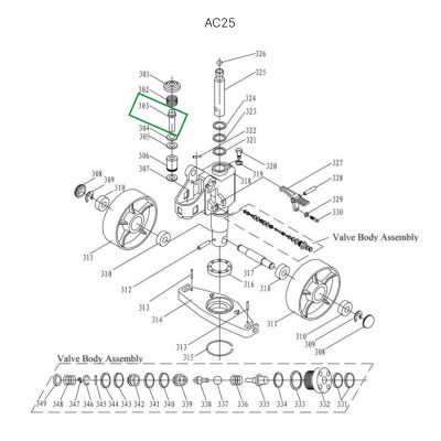 Шток нагнетательный для гидравлических тележек DF25 по ценам производителя в Уфе с доставкой по всей России