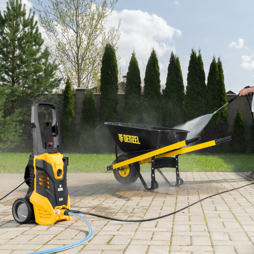 Моечная машина высокого давления R-165, 2200 Вт, 165 бар, 7 л/мин, колесная Denzel по ценам производителя в Уфе с доставкой по всей России