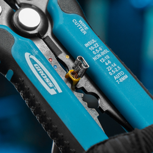 Щипцы для зачистки электропроводов, 0.05-8 кв.мм Gross по ценам производителя в Уфе с доставкой по всей России